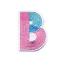 B Initial Color Block Sticker Patch