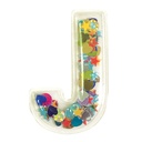 J Initial Confetti Sticker Patch