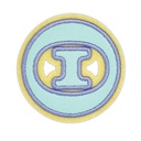 Theta Greek Letter Sticker Patch