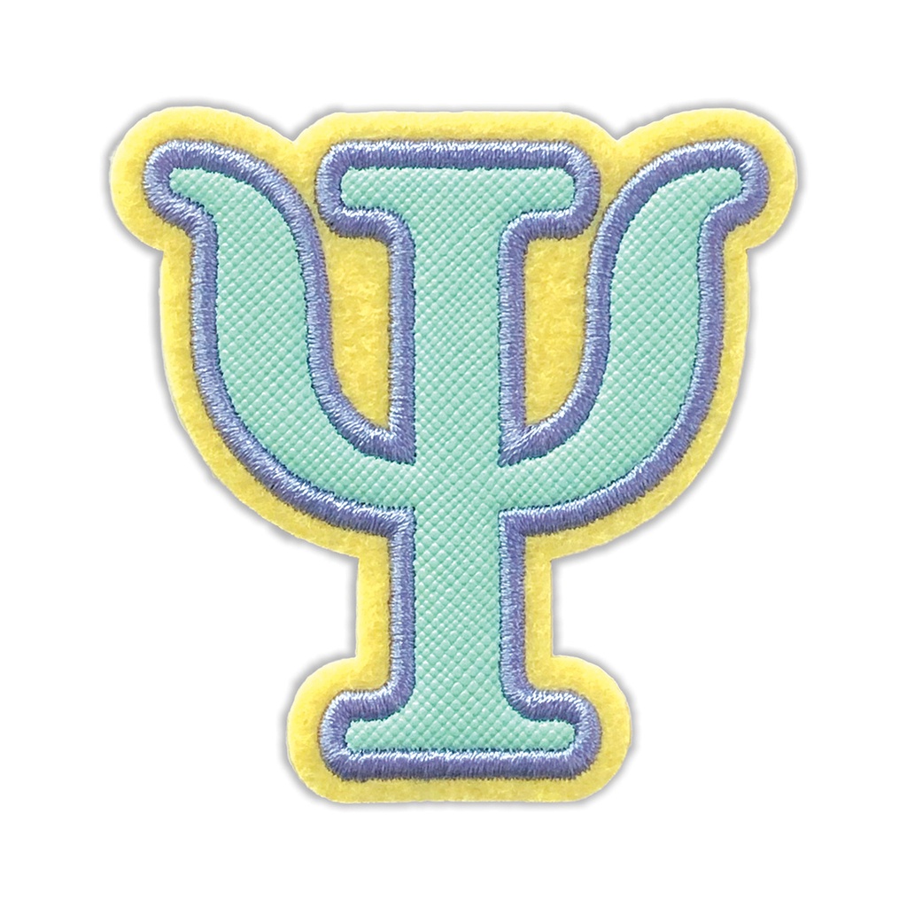 Psi Greek Letter Sticker Patch