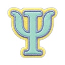 Psi Greek Letter Sticker Patch
