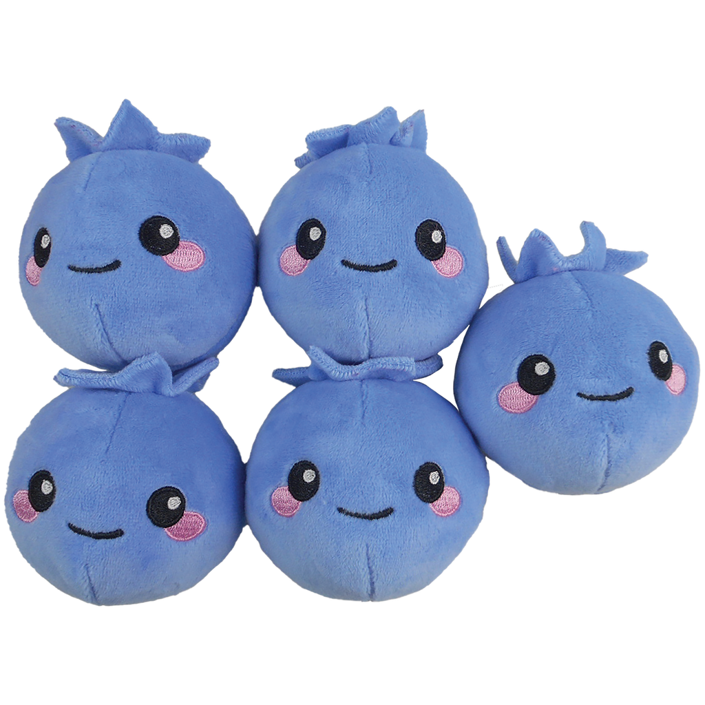 Berry Blueberries Furry and Fleece Pillow