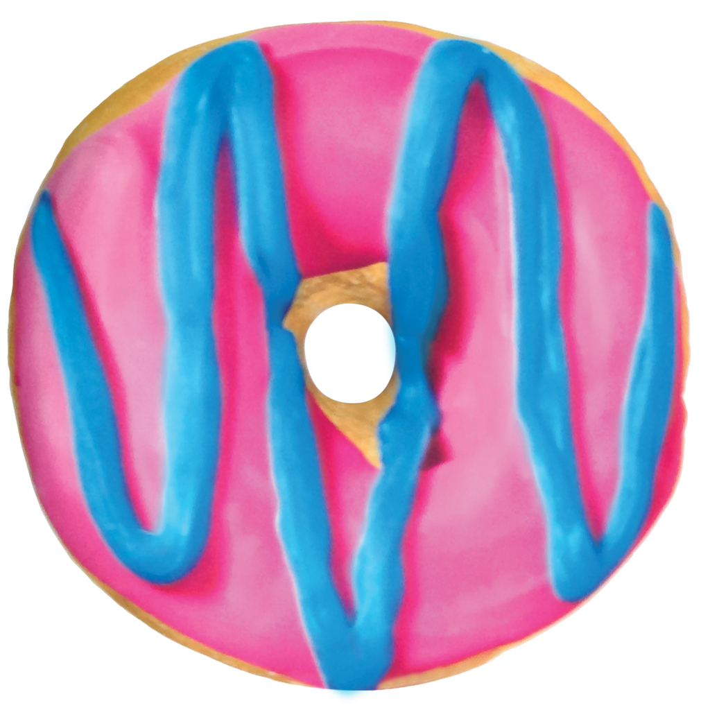 Blue and Pink Donut Scented Microbead Pillow