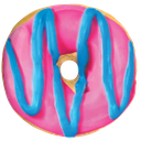 Blue and Pink Donut Scented Microbead Pillow