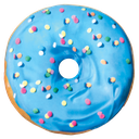 Blue and Pink Donut Scented Microbead Pillow
