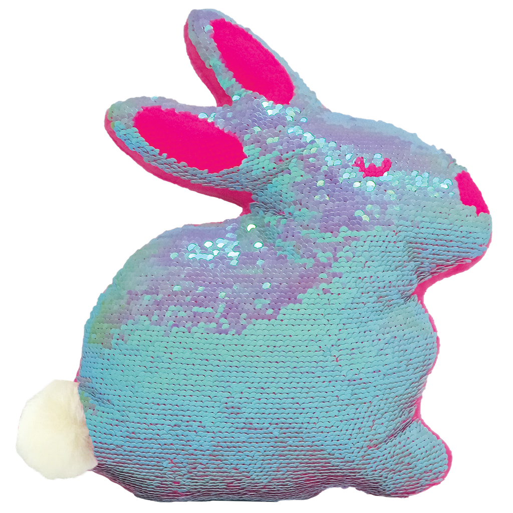 Bunny Reversible Sequin Pillow