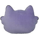 Cat with Glitter Glasses Scented Embroidered Pillow