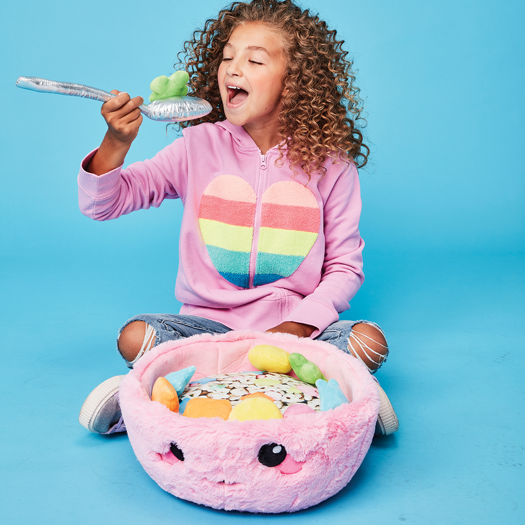Cereal Bowl Furry and Fleece Scented Pillow