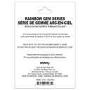 S Alphabet Rainbow Gem Iron On Patch