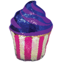 Cupcake Reversible Sequin Pillow