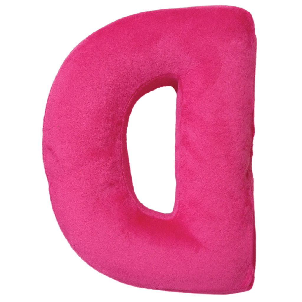 D Initial Microbead Pillow