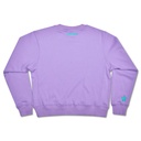 Rainbow Smile Vivid Violet Basic Crew Neck Sweatshirt