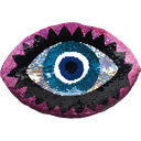 Eye Reversible Sequin Pillow