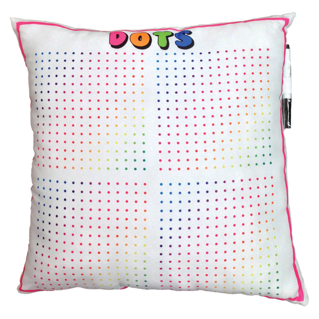 Hangman and Candy Dots Game Pillow