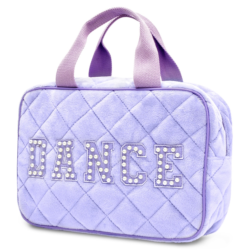 Love to Dance Quilted Large Cosmetic Bag - Thumbnail 2