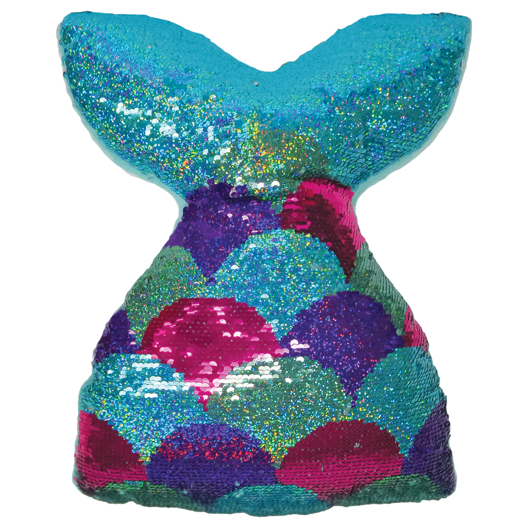 Mermaid Tail Reversible Sequin Pillow