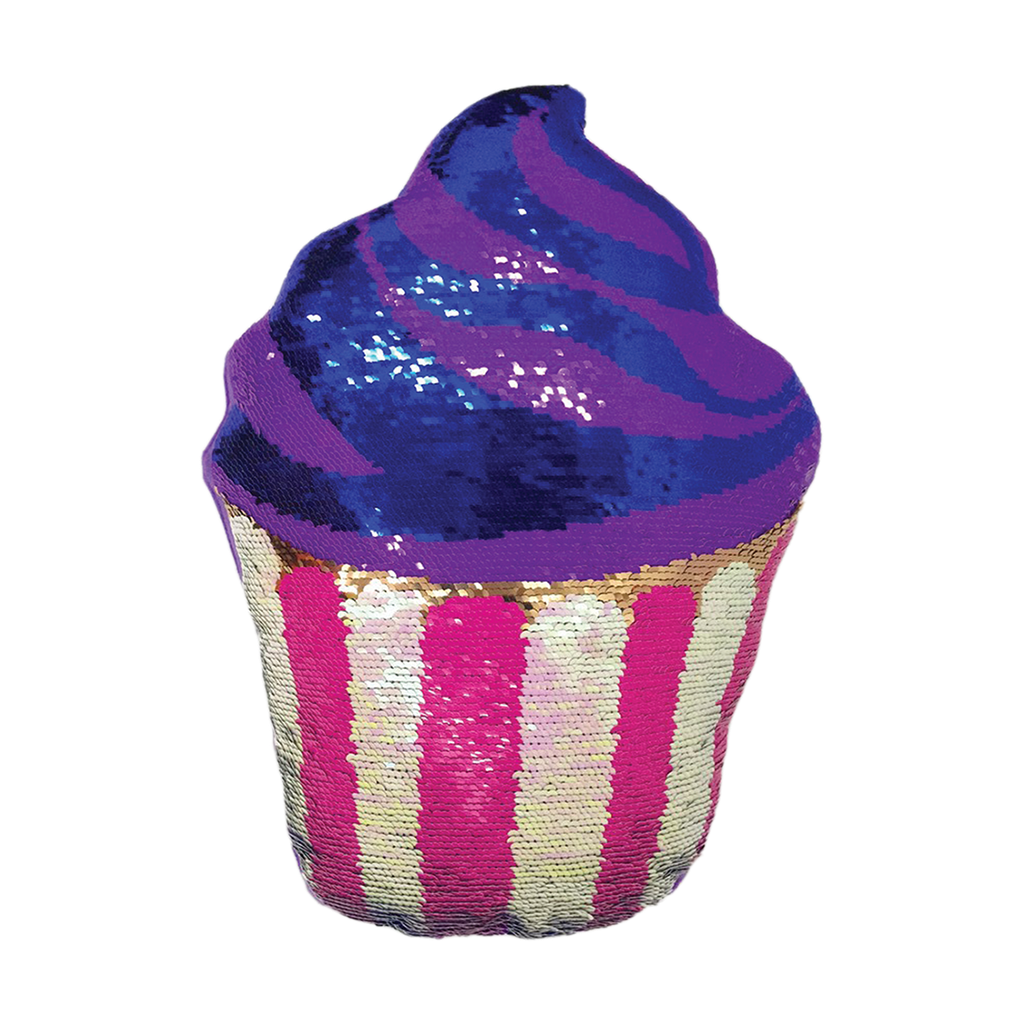 Mini Cupcake Reversible Sequin Pillow