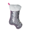 Mini Pink Stocking Reversible Sequin Pillow