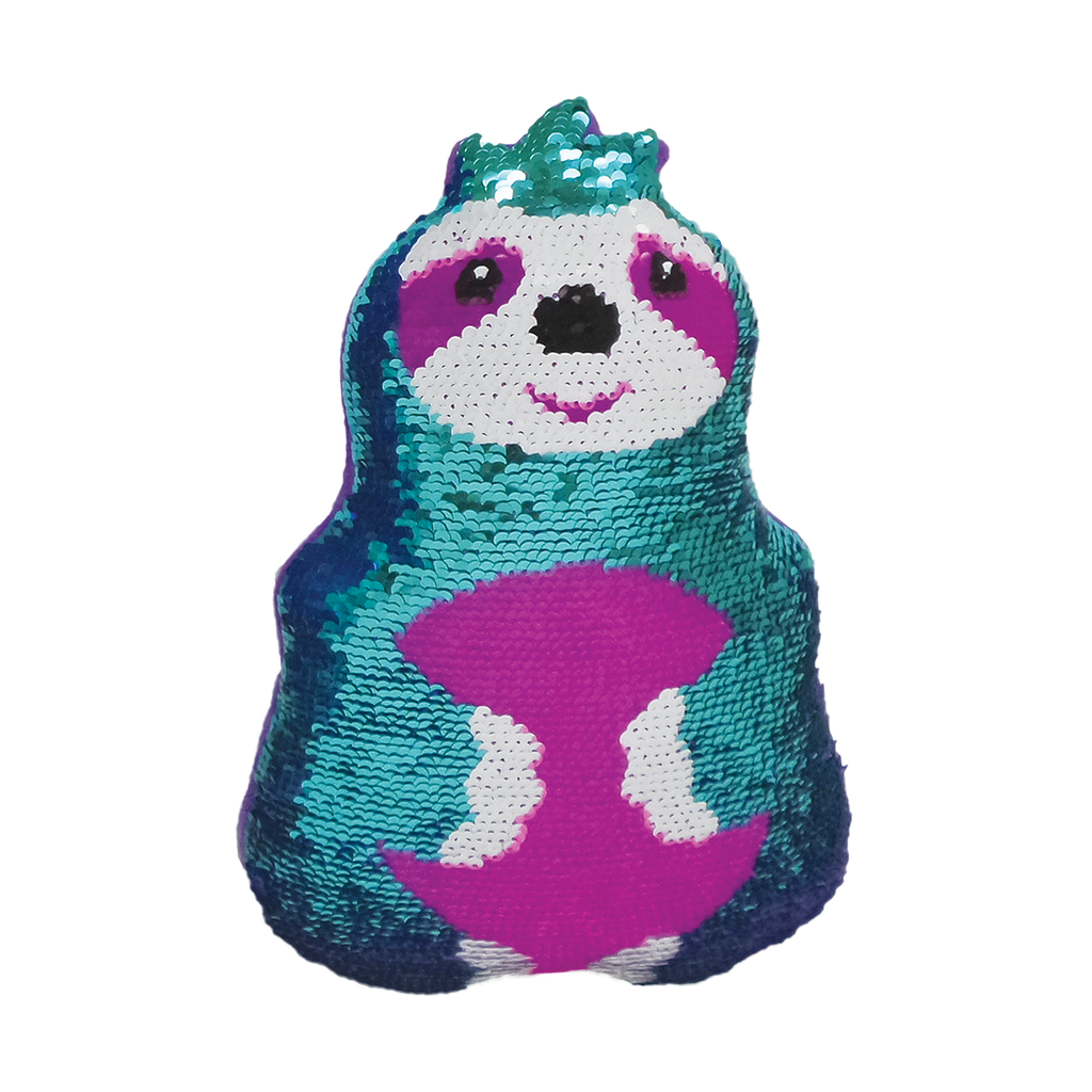 Mini Sloth Reversible Sequin Pillow