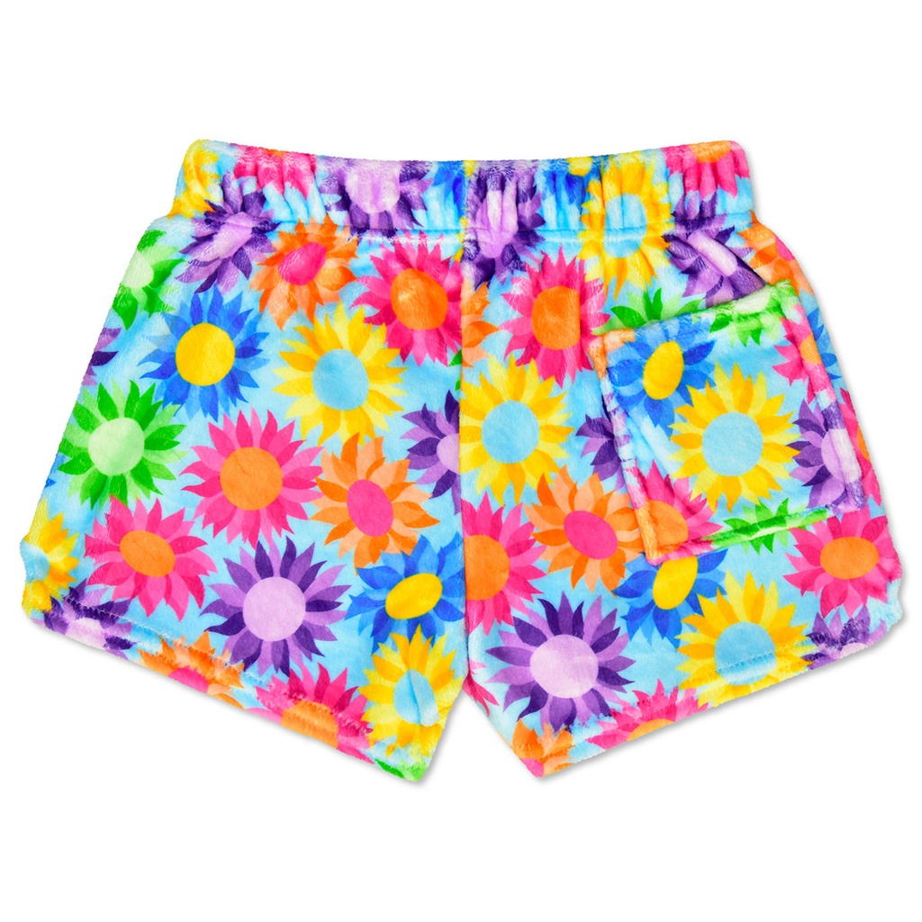 Colorful Sunflowers Plush Shorts