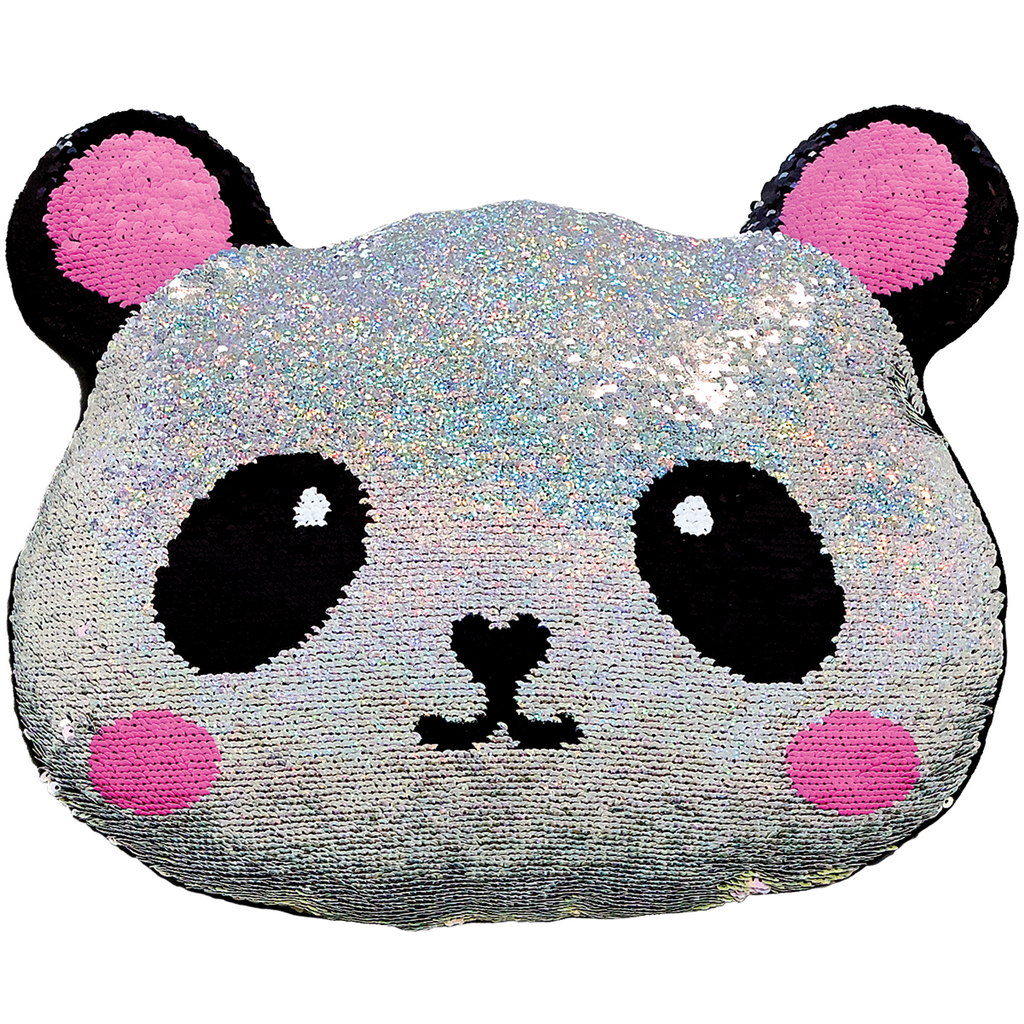 Panda Reversible Sequin Pillow