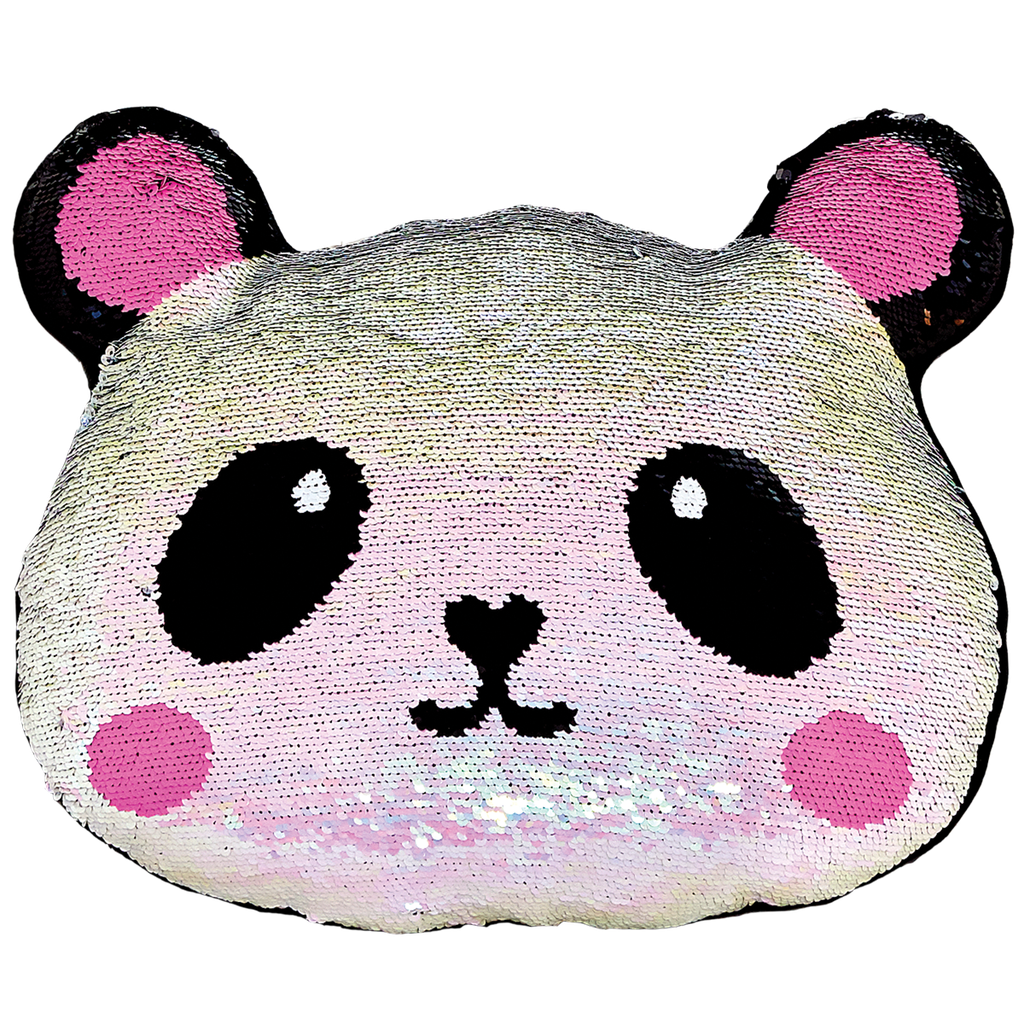 Panda Reversible Sequin Pillow