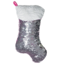Pink Stocking Reversible Sequin Pillow