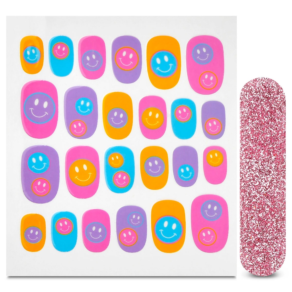 Iscream Choose Happy Nail Stickers and Nail File
