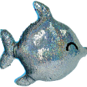 Rainbow Fish Reversible Sequin Pillow