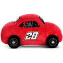 Red Race Car Fleece and Metallic Pillow