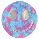 Sherbet Tie Dye Reversible Furry Pillow