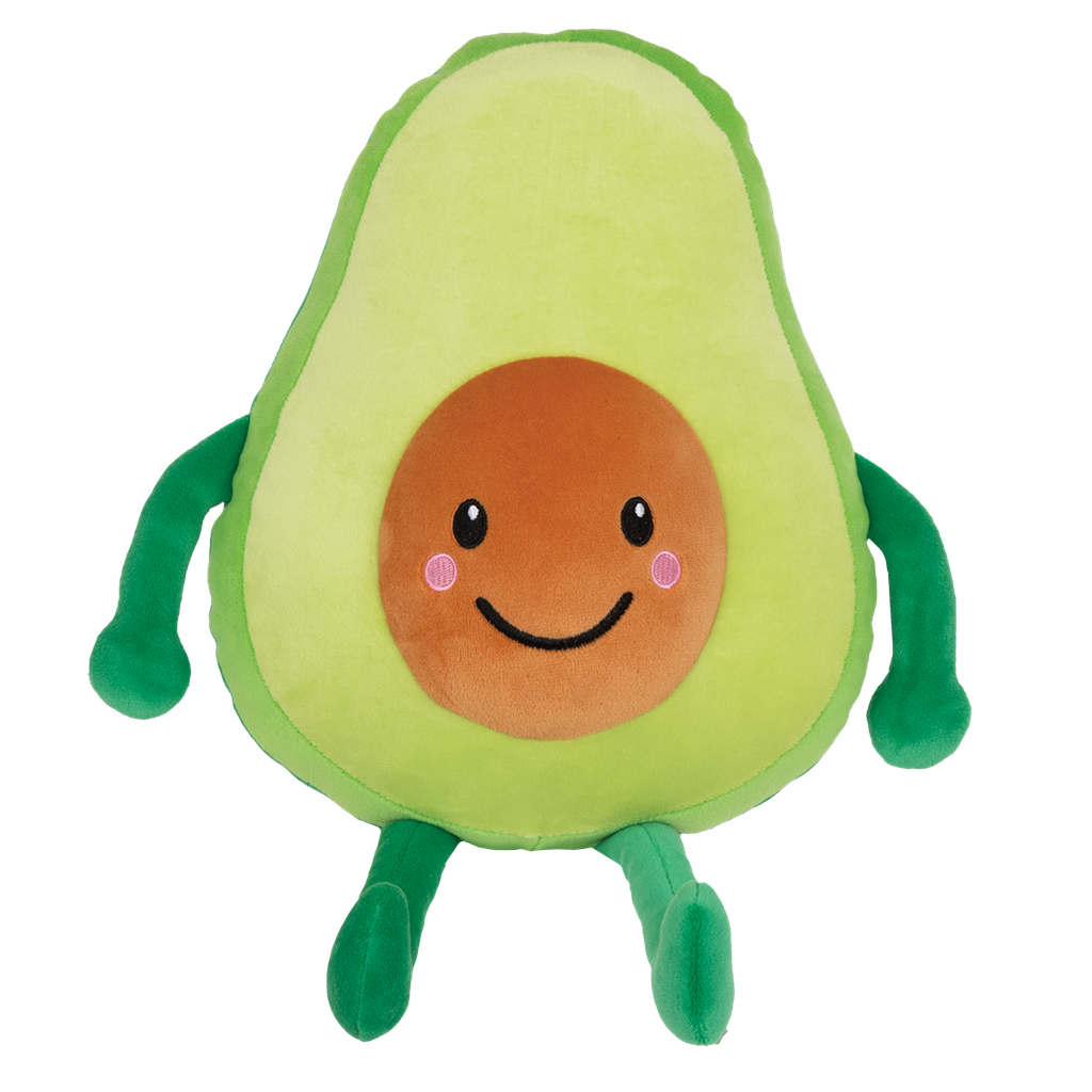 Smiling Avocado Fleece Pillow