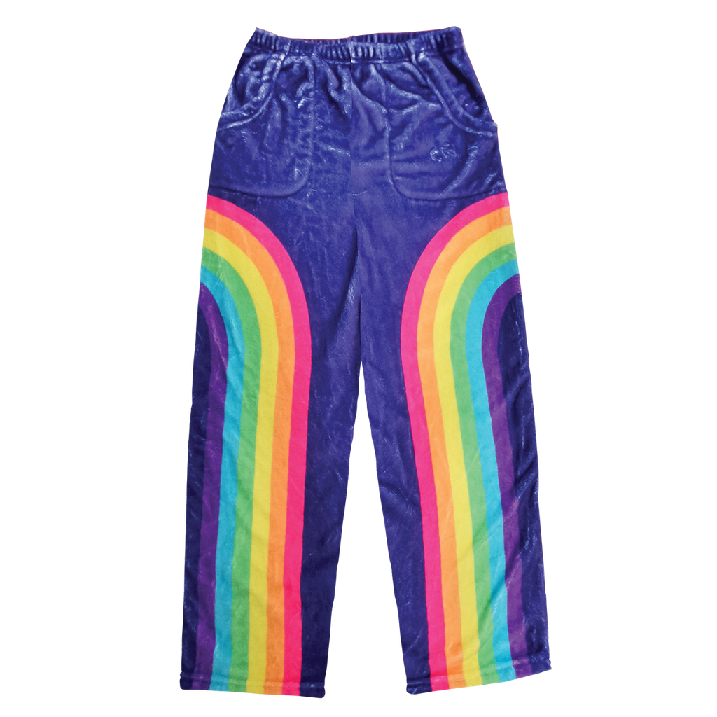 Rainbow Plush Pants