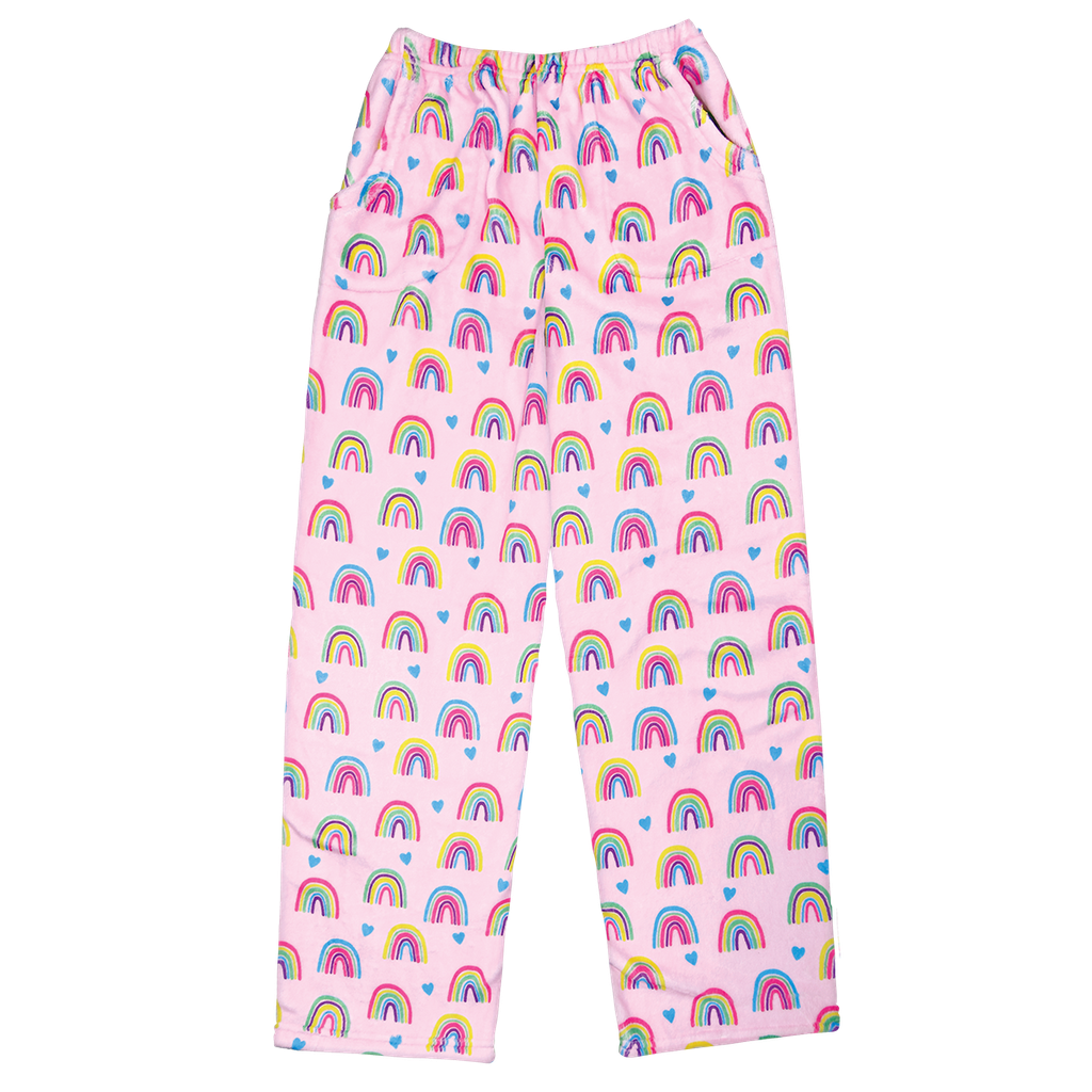 Rainbows and Hearts Plush Pants