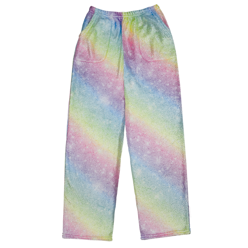 Shimmering Rainbow Plush Pants