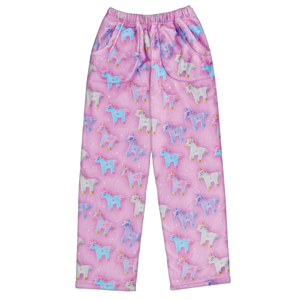 Unicorns and Stars Plush Pants