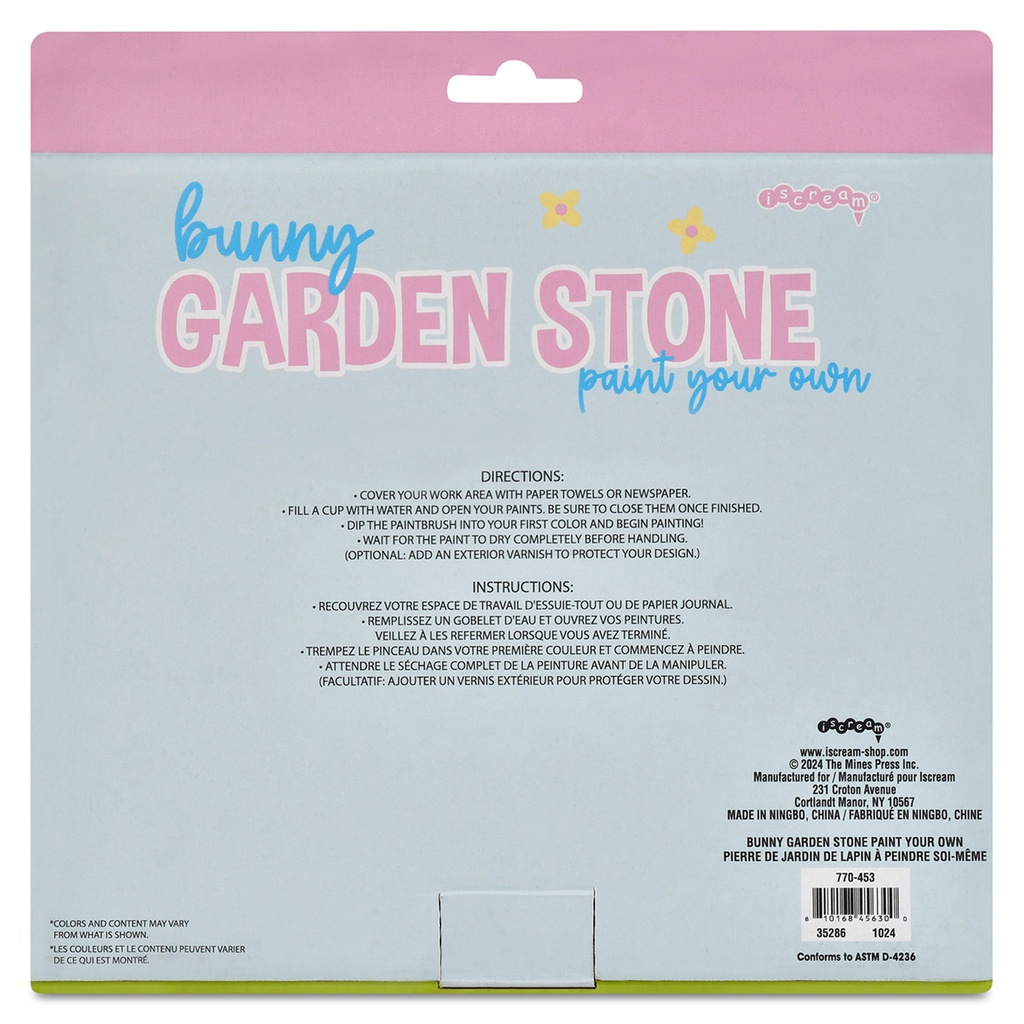 Paint Your Own Bunny Garden Stone 