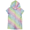 Shimmering Rainbow Plush Romper
