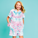 Silver Star Tie Dye Plush Romper
