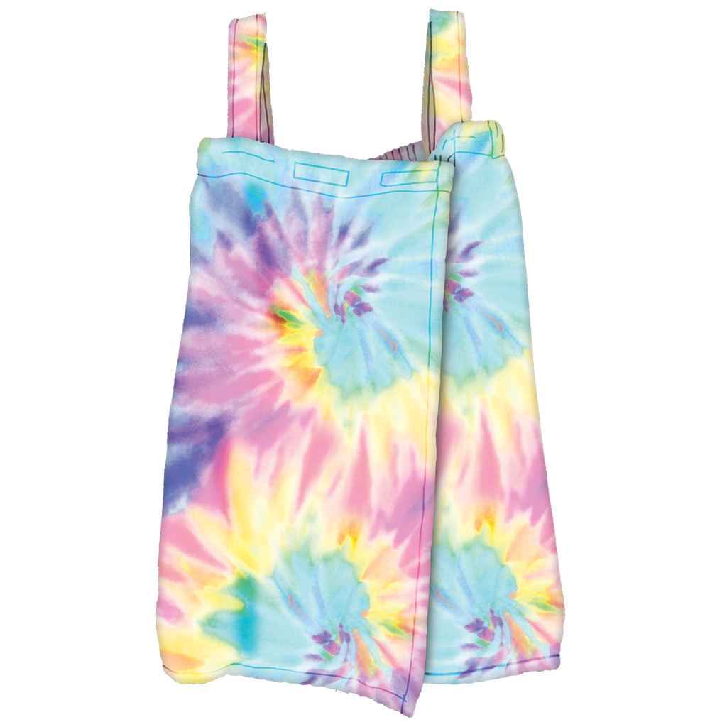 Pastel Tie Dye Plush Spa Wrap