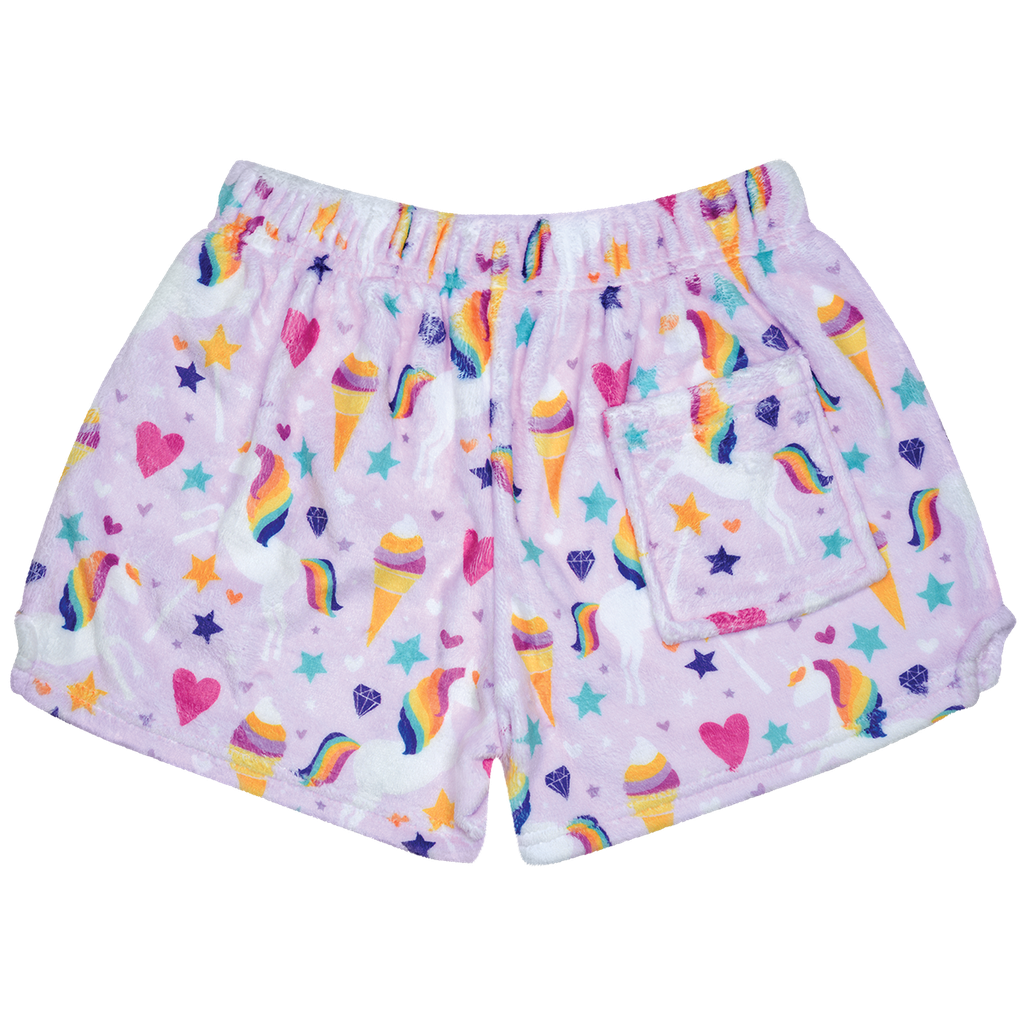 Magical Unicorn Plush Shorts