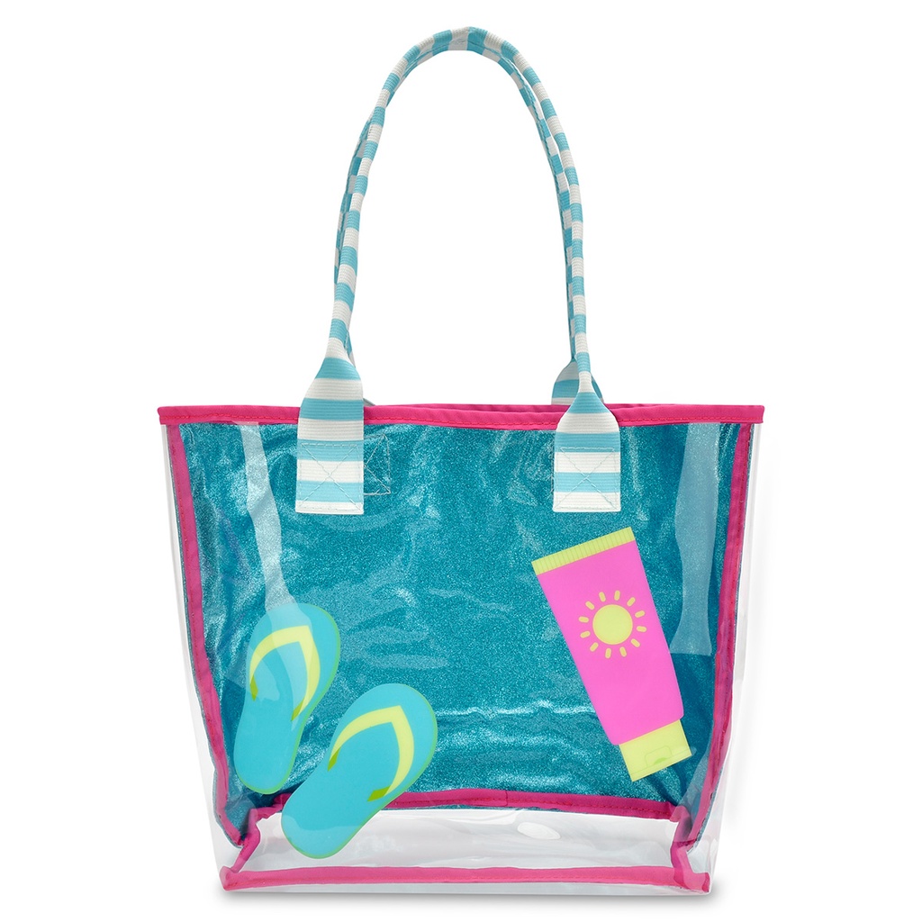 Pool Party Clear Tote 2-Piece Set