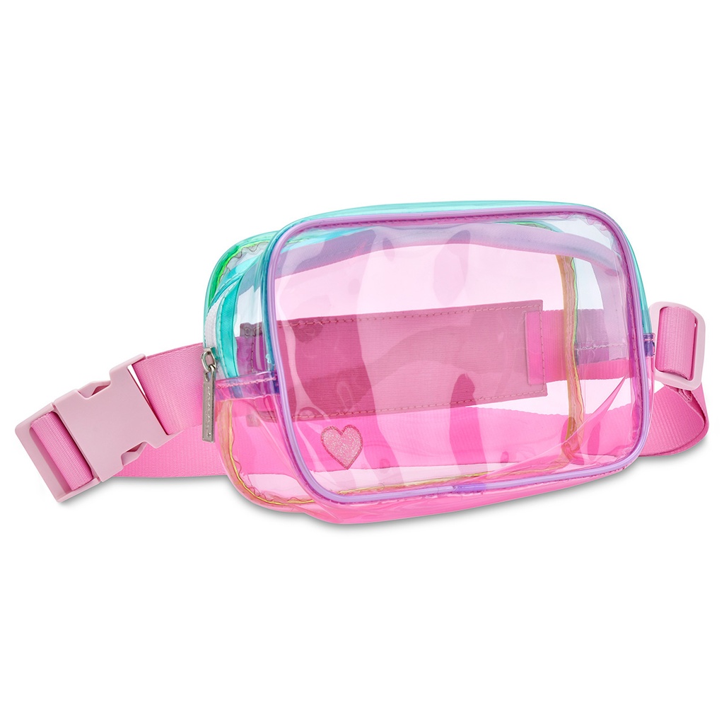 Color Block Clear Belt Bag - Thumbnail 3