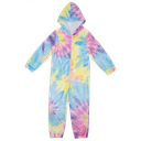 Pastel Tie Dye Plush Onesie
