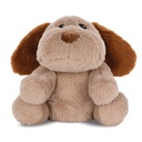 Holiday Puppy Weighted Furry Plush
