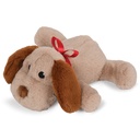 Holiday Puppy Weighted Furry Plush