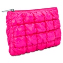 Hot Pink Shiny Puffer Pouch