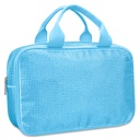 Blue Rhinestone Large Cosmetic Bag