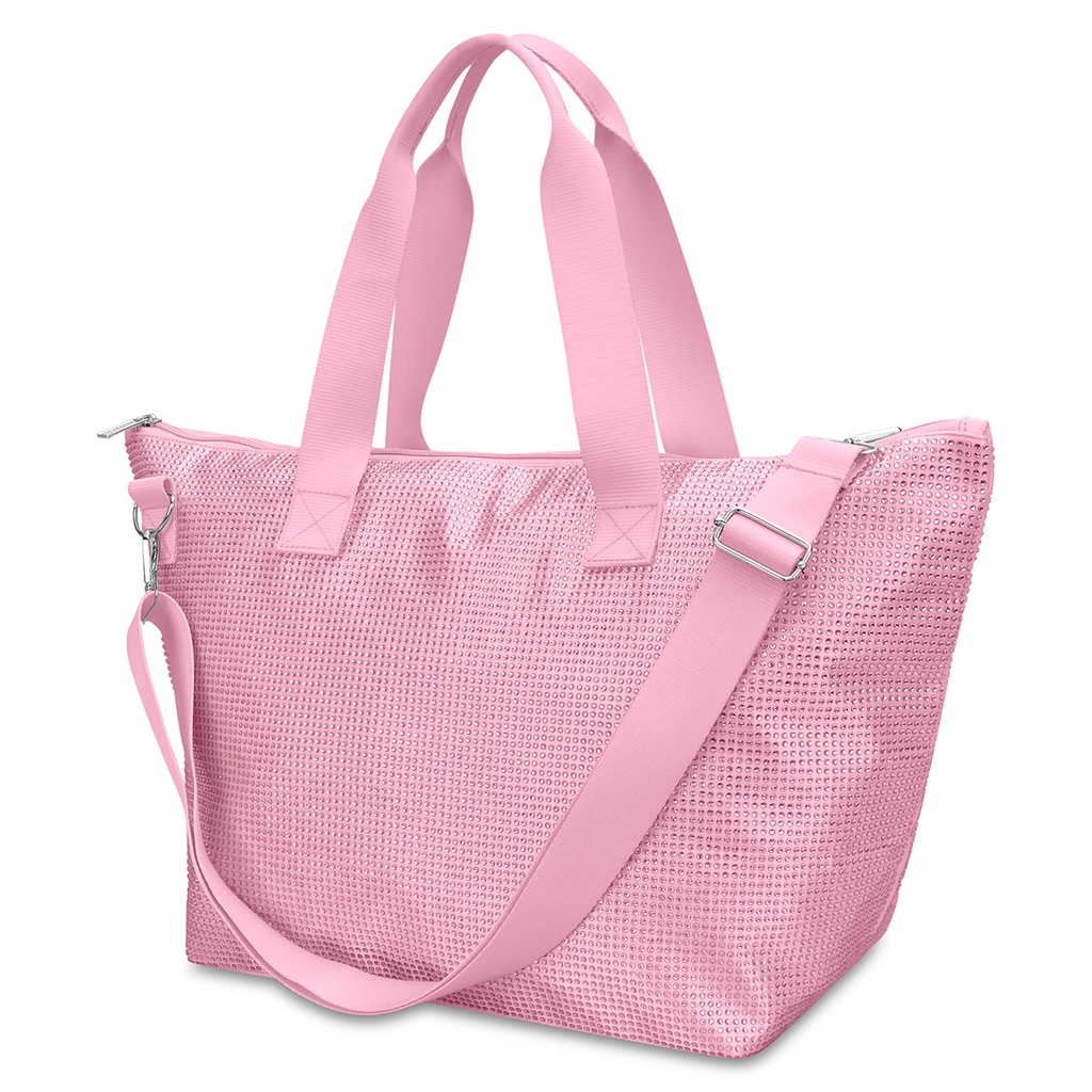 Pink Rhinestone Overnight Bag - Thumbnail 3