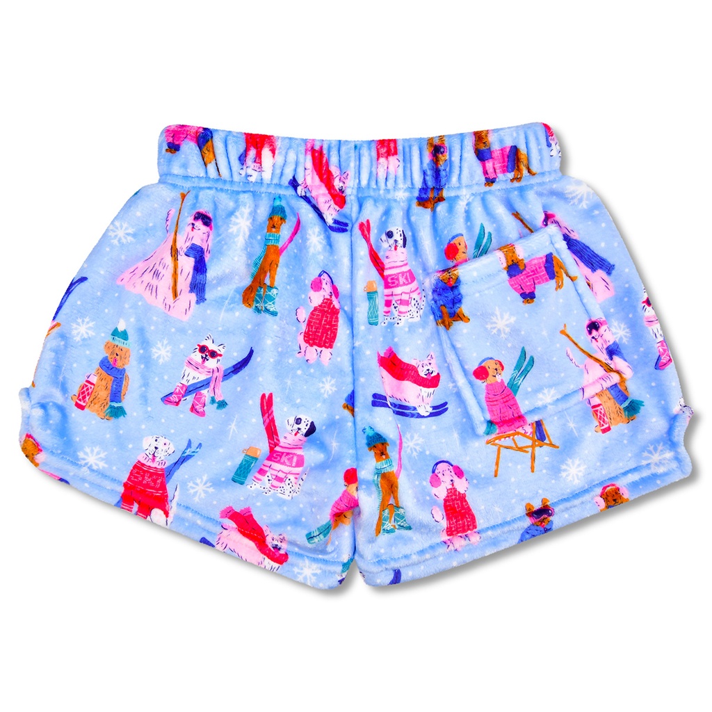 Ski Dogs Plush Shorts